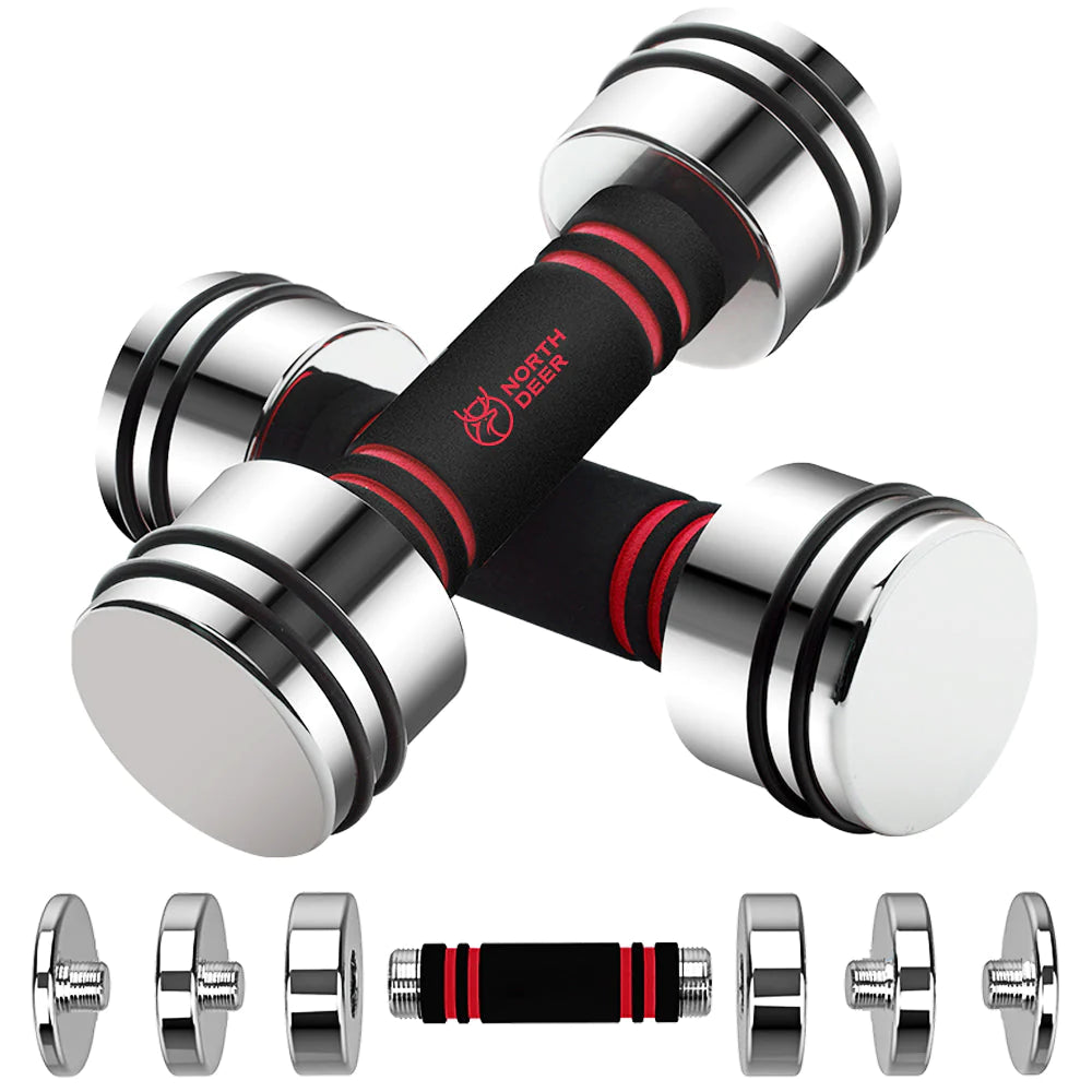 Northdeer Steel Dumbbells Set 5 lb / 10 lb / 15 lb / 20 lb / 30 lb